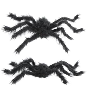 30" BLACK FURRY SPIDER