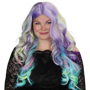 27'' PASTEL RAINBOW WIG
