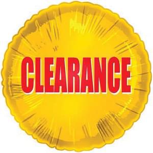 18" CLEARANCE YELLOW ROUND