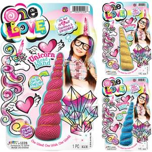 ONE LOVE UNICORN HEAD BAND