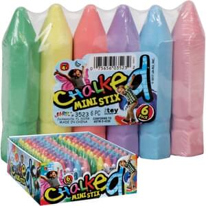 CHALKED MINI STIX 6 PACK PDQ