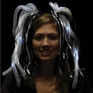 WHITE/BLACK LED DIVA DREADS