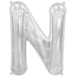 16" LETTER N SILVER