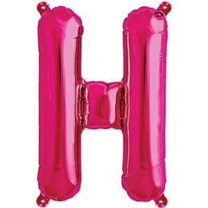 16" LETTER H MAGENTA