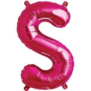 16" LETTER S MAGENTA
