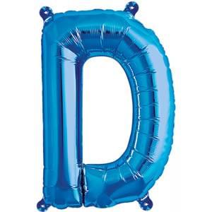 16" LETTER D BLUE
