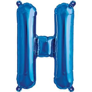16" LETTER H BLUE