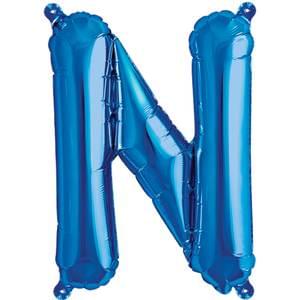 16" LETTER N BLUE