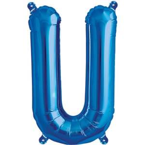 16" LETTER U BLUE