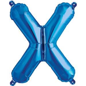 16" LETTER X BLUE