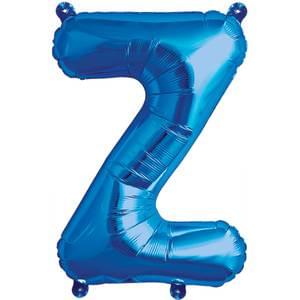16" LETTER Z BLUE