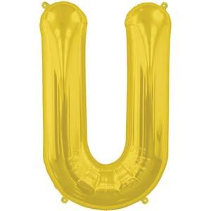 16" LETTER U GOLD