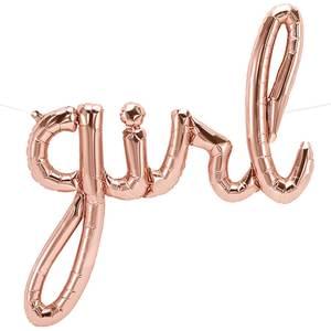 GIRL SCRIPT ROSE GOLD