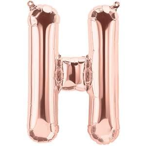 16" LETTER H ROSE GOLD
