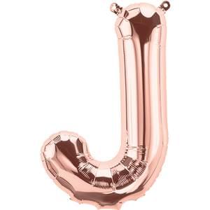 16" LETTER J ROSE GOLD