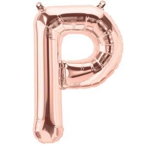 16" LETTER P ROSE GOLD