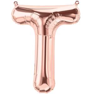16" LETTER T ROSE GOLD