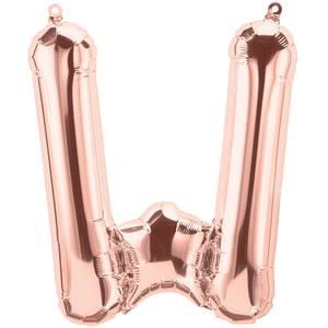 16" LETTER W ROSE GOLD