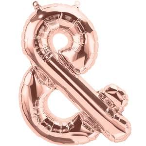 16" SYMBOL & AMPERSAND SIGN ROSE GOLD