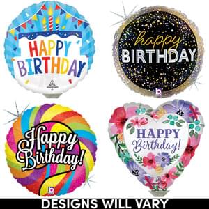 4" BIRTHDAY AIR-INFLATED ASST