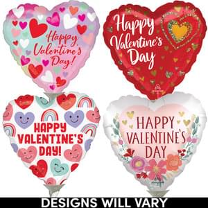 4" VALENTINE'S AIR-INFLATED ASST
