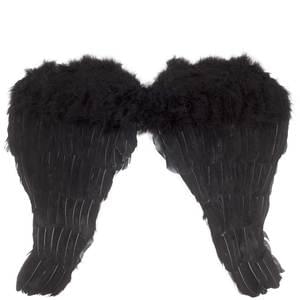 ANGEL WINGS 14" BLACK FEATHER