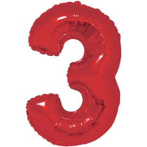 31" NUMBER 3 RED