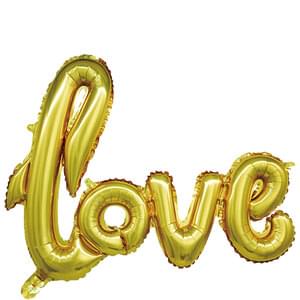 LOVE GOLD SCRIPT PHRASE