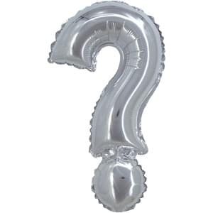 16" SYMBOL ? QUESTION MARK SILVER