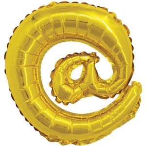 16" SYMBOL @ AT SIGN GOLD