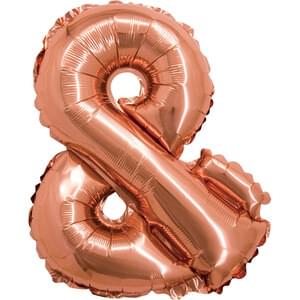 16" SYMBOL & AMPERSAND SIGN ROSE GOLD