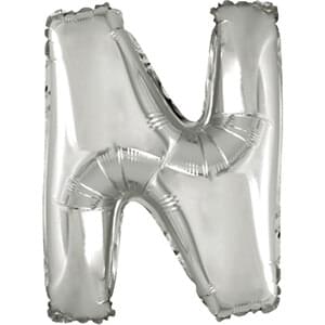 16" LETTER N SILVER