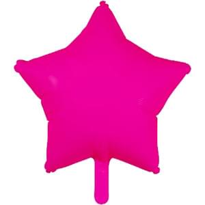 18" NEON PINK STAR