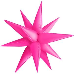 40" NEON STARBURST PINK