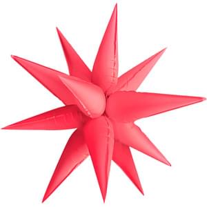26" NEON STARBURST RED