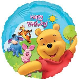 18" POOH & FRIENDS SUNNY BIRTHDAY