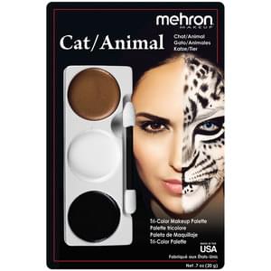 CAT/ANIMAL TRI-COLOR CHARACTER MAKEUP PALETTE