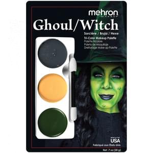 GHOUL/WITCH TRI-COLOR CHARACTER MAKEUP PALETTE