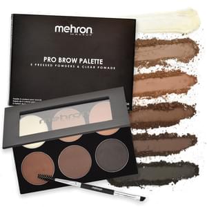 MEHRON PRO BROW PALETTE AND BRUSH