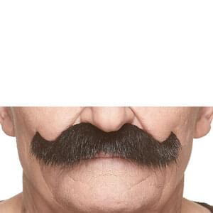 GRANDPA'S ROCKING FAKE MUSTACHE BLACK LUSTROUS