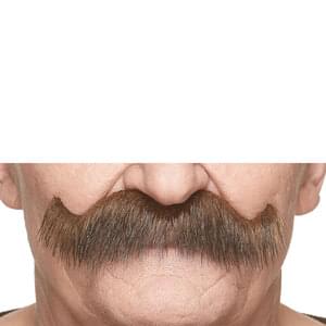 GRANDPA'S ROCKING FAKE MUSTACHE BROWN & BLACK