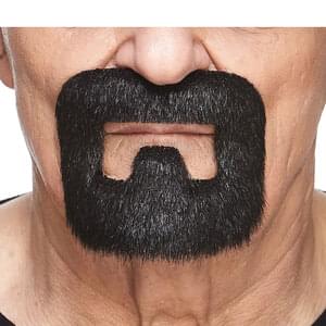 INMATE FAKE BEARD BLACK