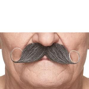 GENTLEMAN FAKE MUSTACHE SALT & PEPPER