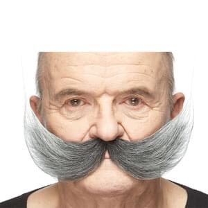 FISHERMAN'S FAKE MUSTACHE SALT & PEPPER