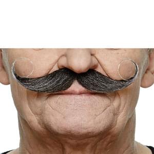 MAESTRO FAKE MUSTACHE SALT & PEPPER