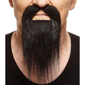 DUCKTAIL FAKE BEARD BLACK