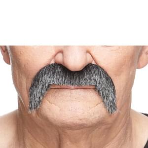 COWBOY FAKE MUSTACHE SALT & PEPPER