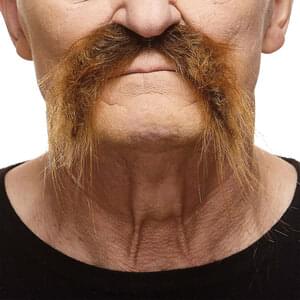 FU MANCHU FAKE MUSTACHE BROWN