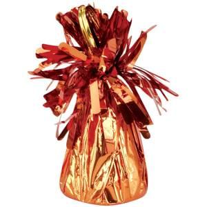 ORANGE FOIL BALLOON WEIGHT 4 OZ