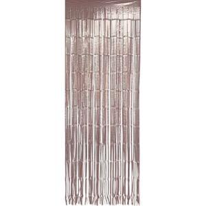 ROSE GOLD MATTE FOIL FRINGE CURTAIN